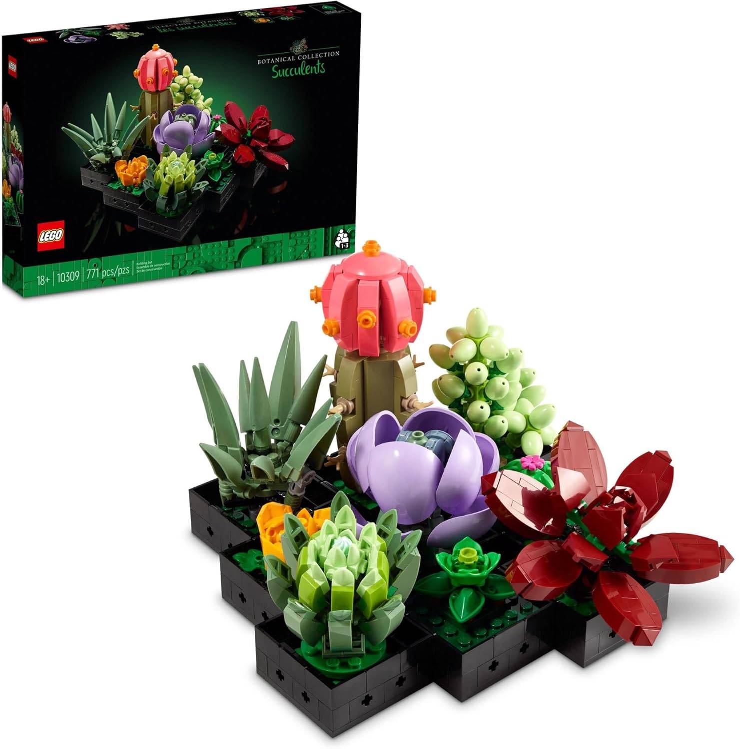 Diverse collection of LEGO Succulent plants