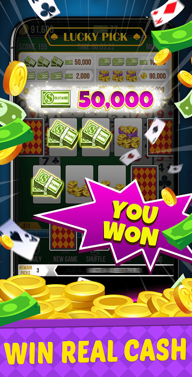 Big Run Solitaire - Win Cash Captura de tela 1
