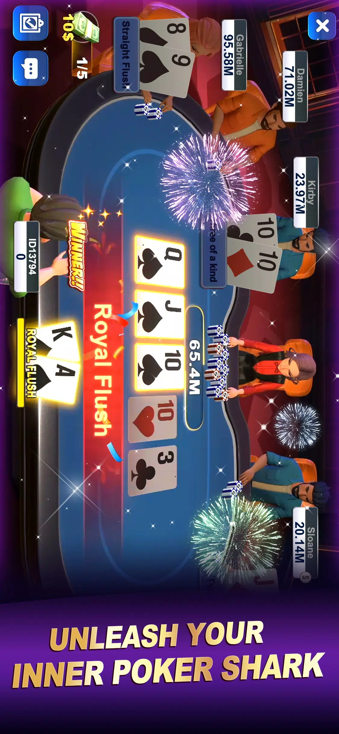 Poker World-Hold'em Frenzy 스크린샷 1