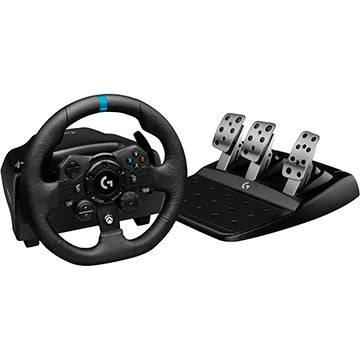 Logitech G923ドライビングフォースレーシングホイールとペダル(PS5、PC)