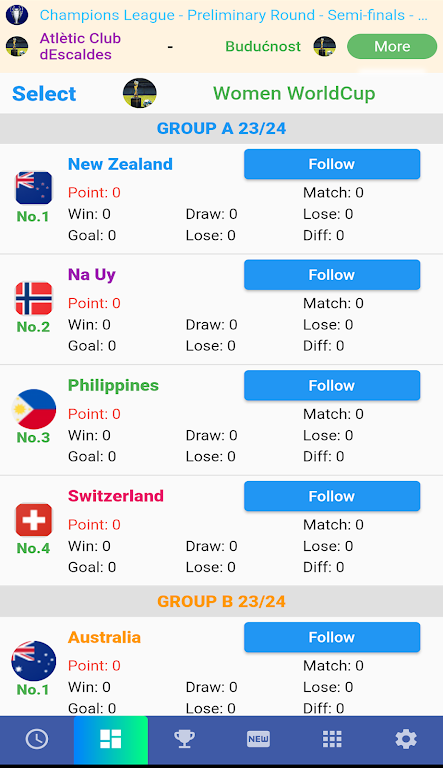 Female Cup Matches স্ক্রিনশট 1