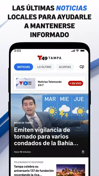 Telemundo 49: Tampa Noticias ภาพหน้าจอ 0