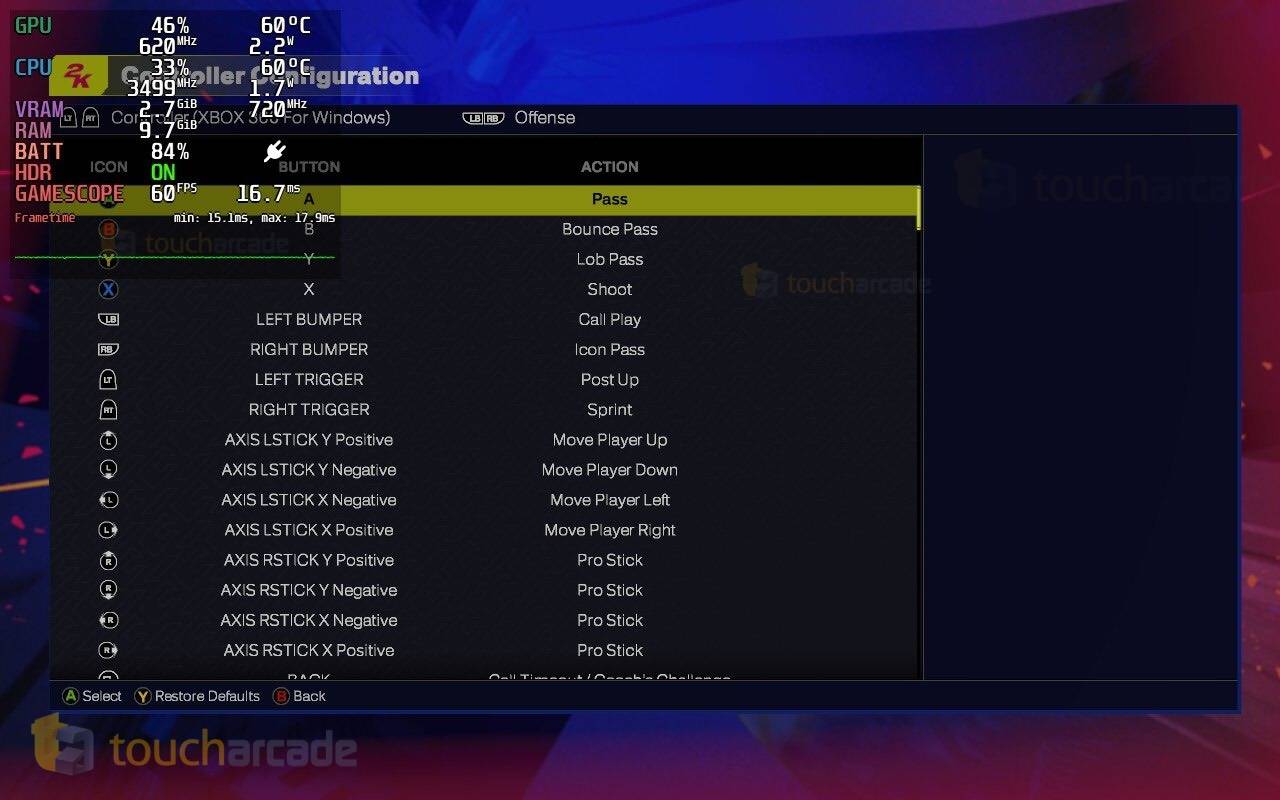 Capture d'écran du pont à vapeur NBA 2K25