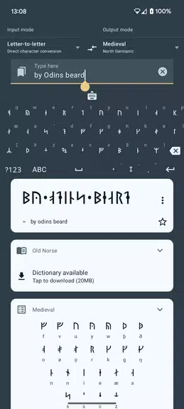 Schermata Write in Runic (Runes writer) 0