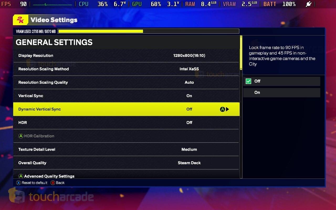 Capture d'écran du pont à vapeur NBA 2K25