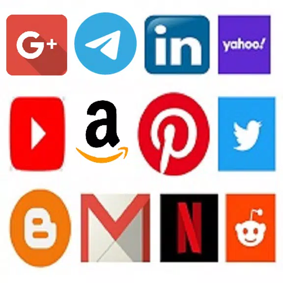 Schermata All Social Media & Network App 0