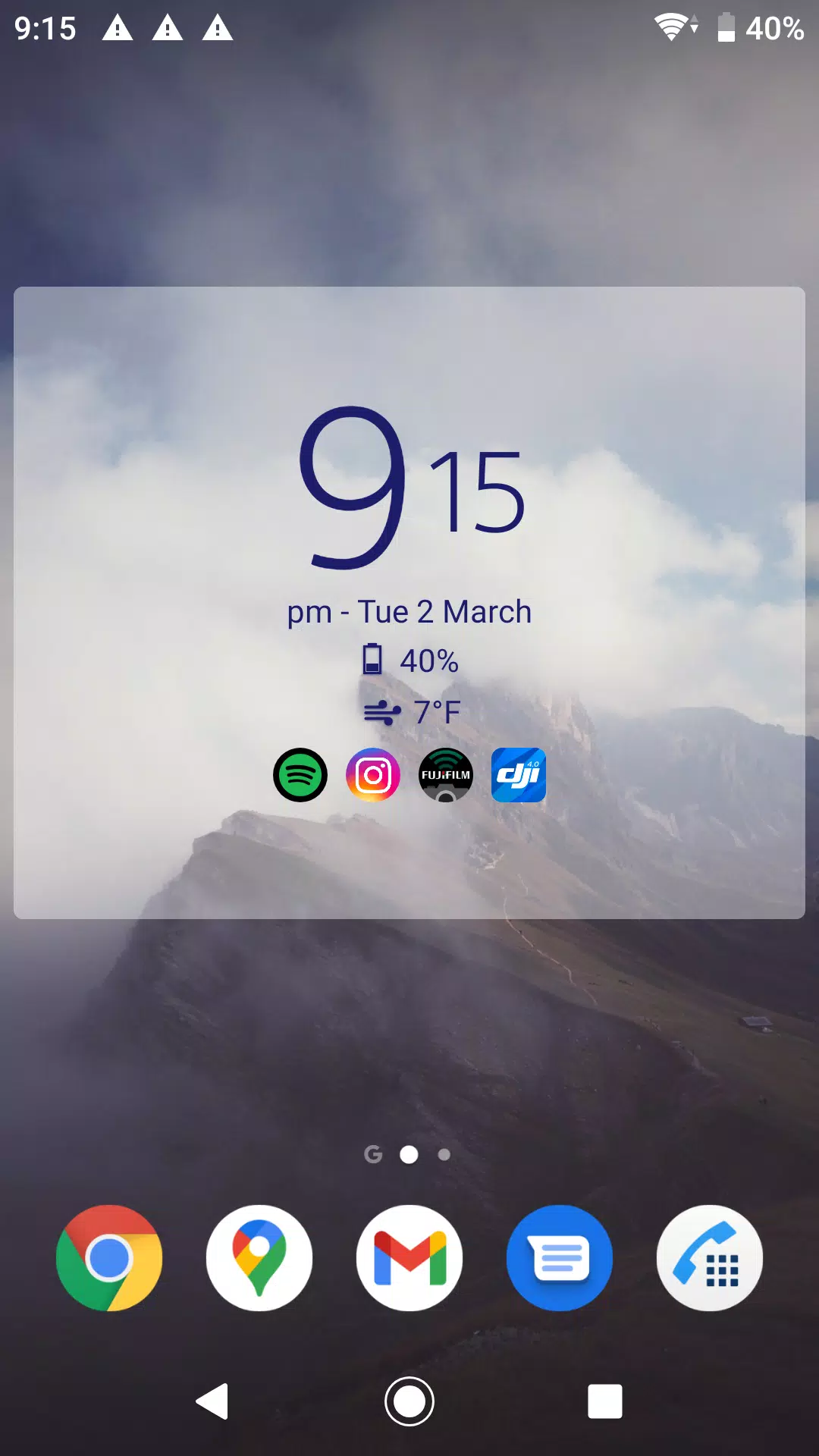 Digital Clock & Weather Widget ภาพหน้าจอ 1