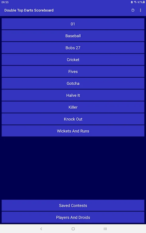 Double Top Darts Scoreboard ဖန်သားပြင်ဓာတ်ပုံ 0