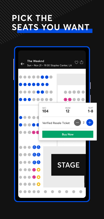 Schermata Ticketmaster 3