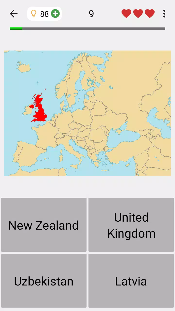 Maps of All Countries Geo-Quiz应用截图第0张