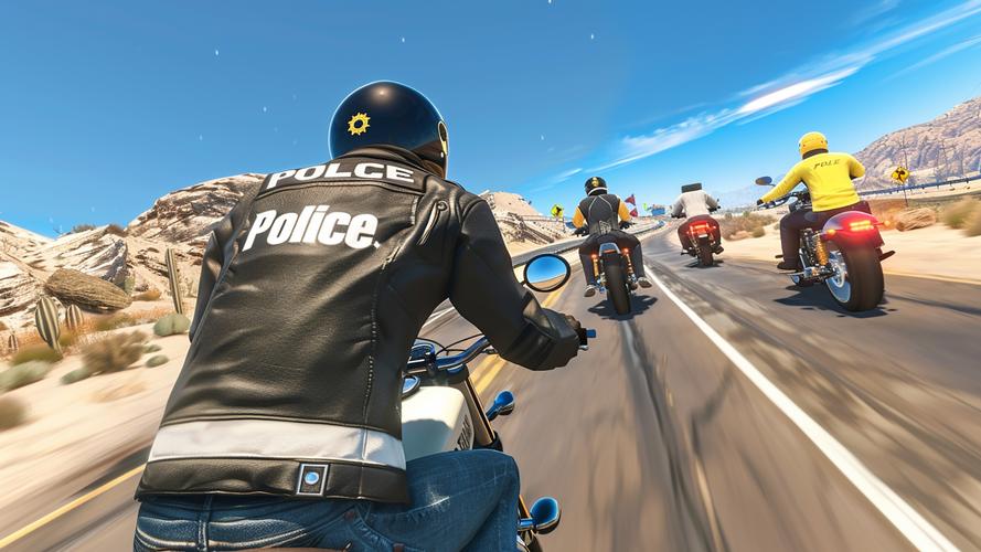 Police Bike Pursuit Highway スクリーンショット 1