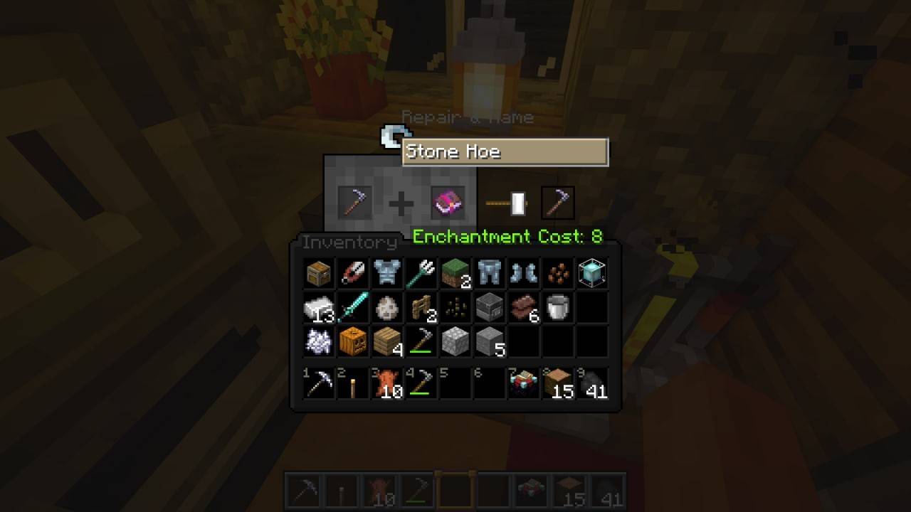 Réparation des articles enchantés dans Minecraft