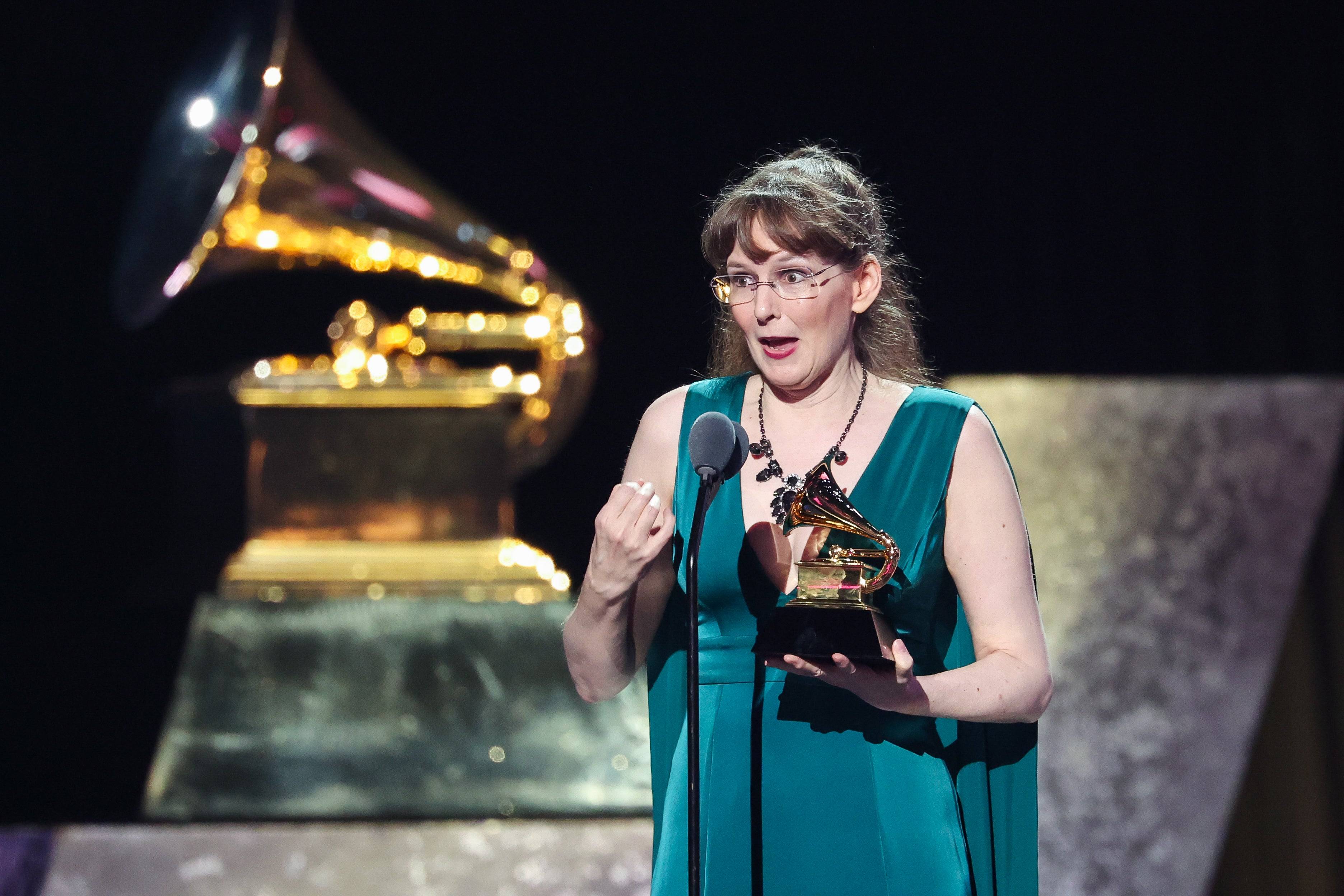 Winifred Phillips at the 67th Grammy Awards. Photo by Rich Polk/Billboard via Getty Images.