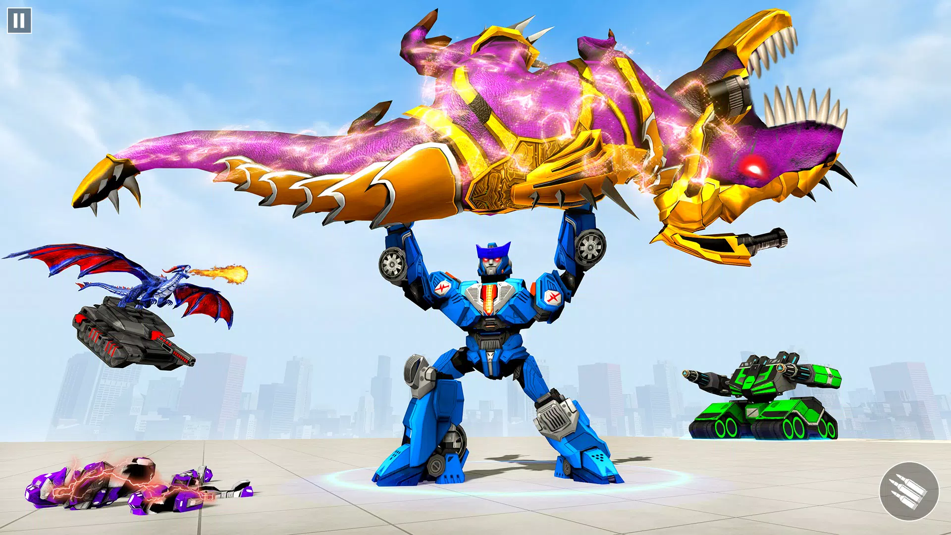 Dino Robot Car Transform Game Captura de pantalla 3