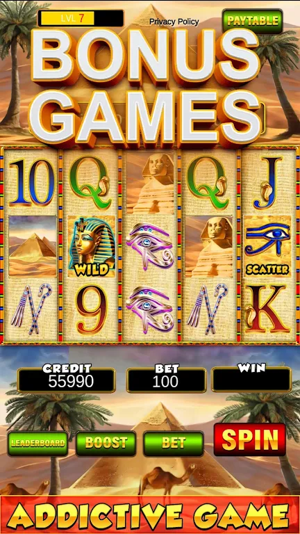 Slot Machine: New Pharaoh Slot - Casino Vegas Feel স্ক্রিনশট 2