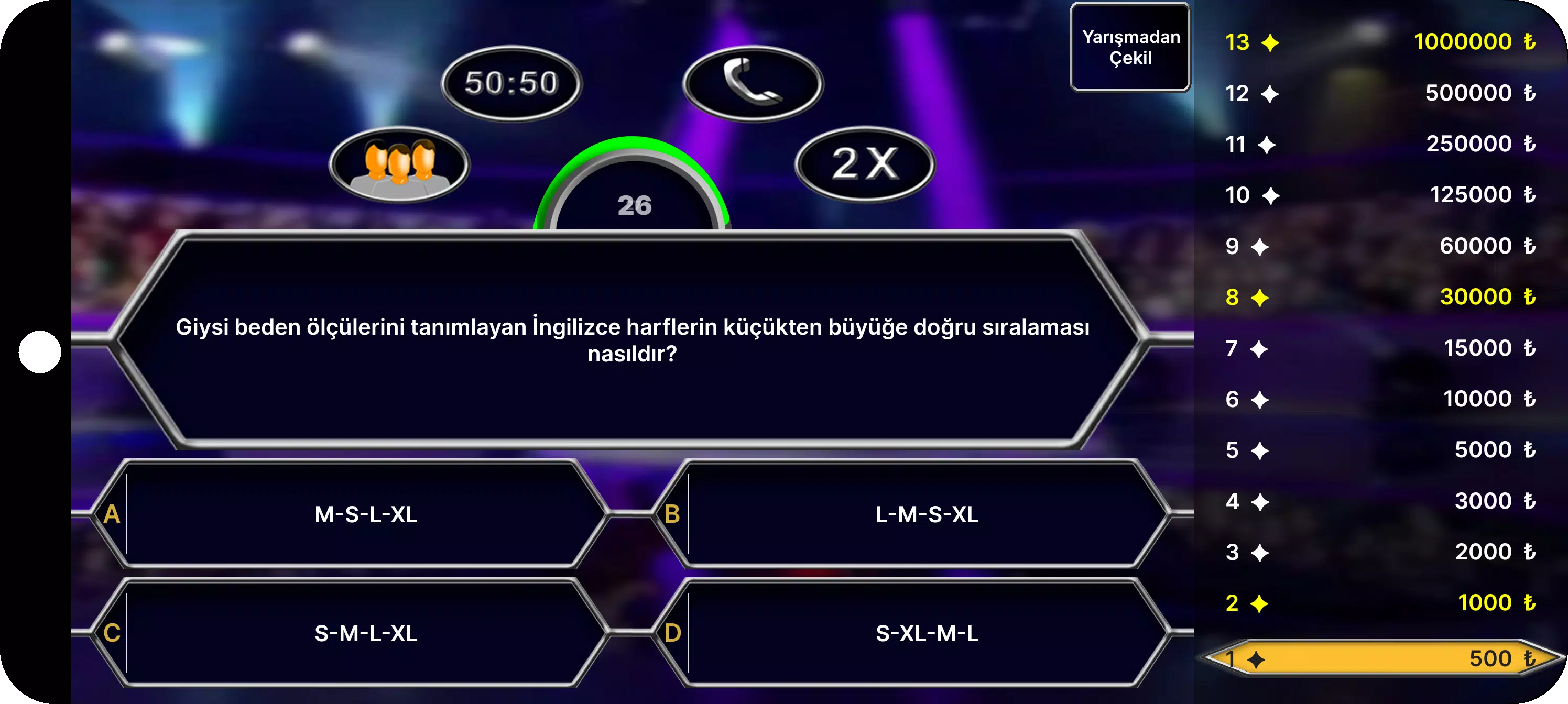 Milyoner Bilgi Yarışması स्क्रीनशॉट 1