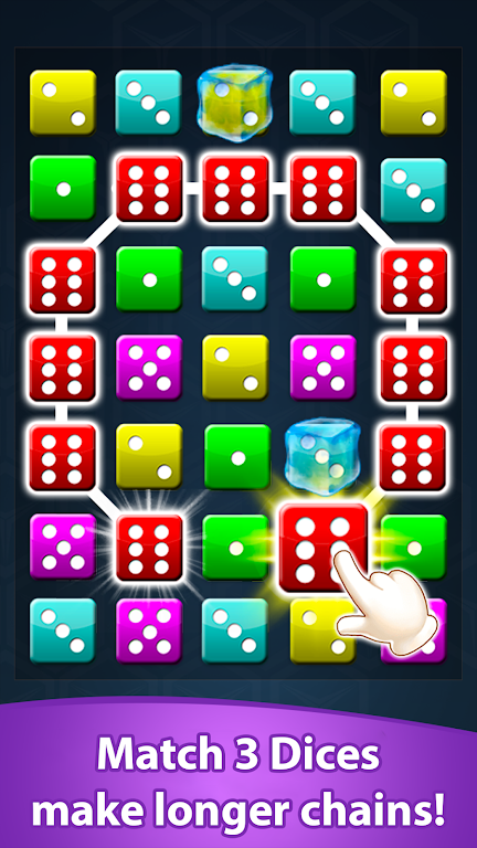 Dice Match Line Puzzle Games Скриншот 0