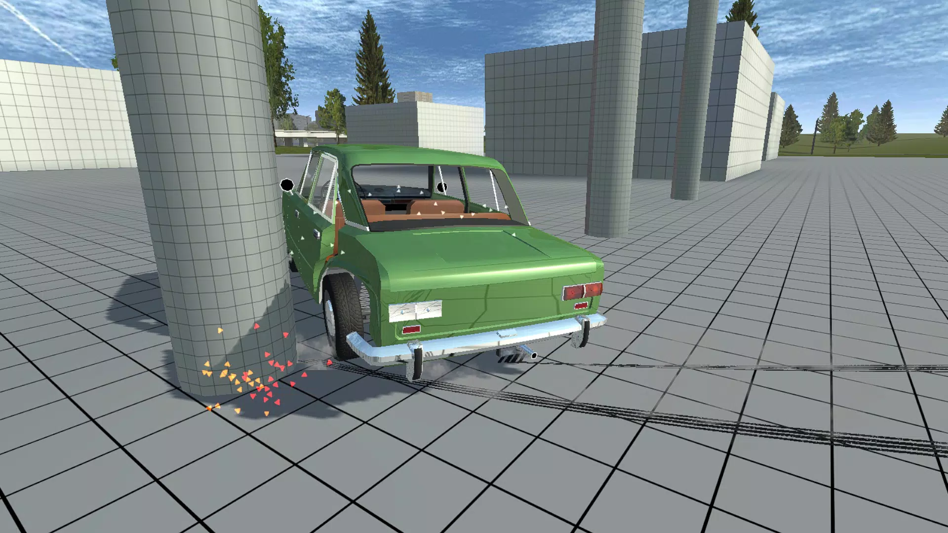 Simple Car Crash Physics Sim Captura de tela 0