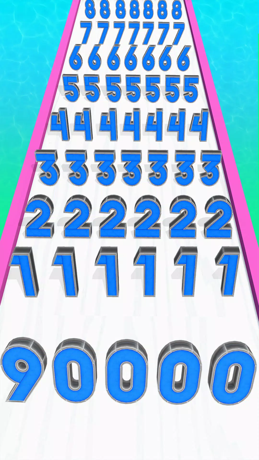 Number Master Run 3D Games 스크린샷 1
