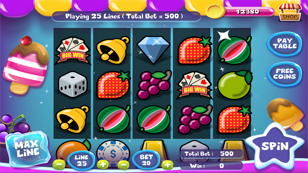 Slot Matchine IceCream - Vegas Casino Slot Games Ekran Görüntüsü 0