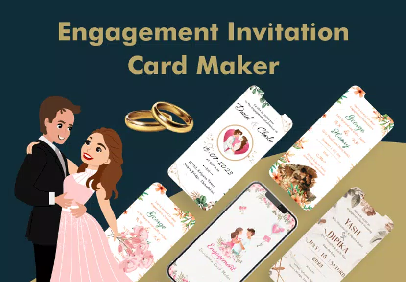 Engagement Card Maker & Design Captura de pantalla 0