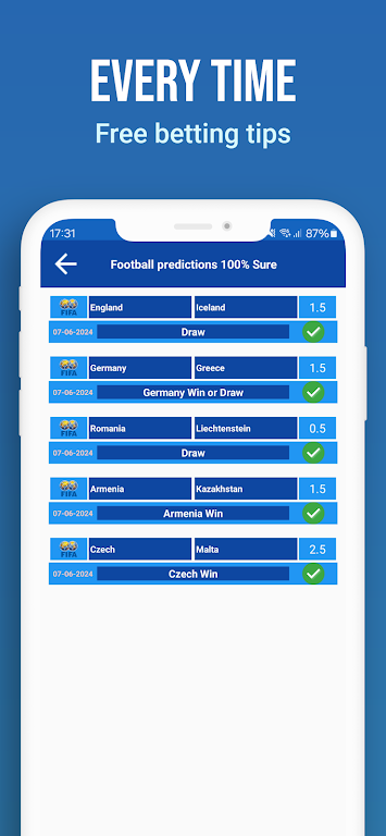 Football Prediction 100% Sure Скриншот 2