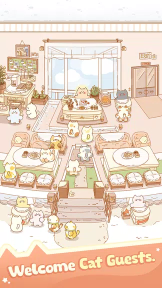 Idle Cat Hotel - Tycoon Games 스크린샷 1