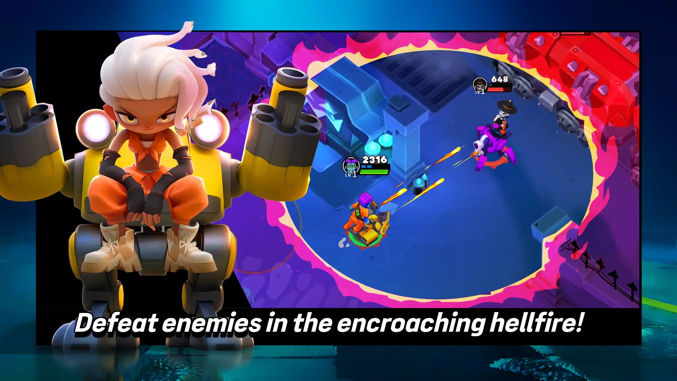 Villains: Robot BattleRoyale ဖန်သားပြင်ဓာတ်ပုံ 2