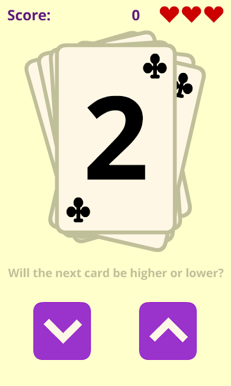 FR Higher or Lower スクリーンショット 1