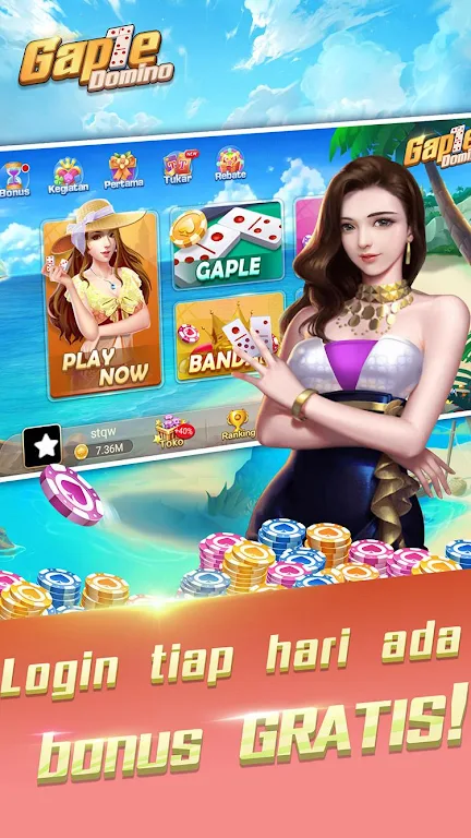 Domino Gaple: QQ 99 dan Texas Lokal Indo应用截图第0张