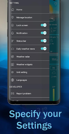 Weather and Radar Live ဖန်သားပြင်ဓာတ်ပုံ 2