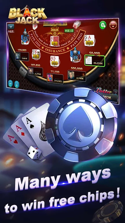 Blackjack 21-Free online poker game-jackpot casino Capture d'écran 2
