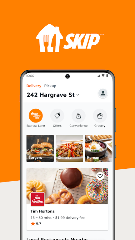 SkipTheDishes - Food Delivery Tangkapan skrin 0