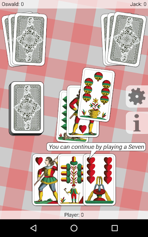Seven - Card Game Captura de tela 1