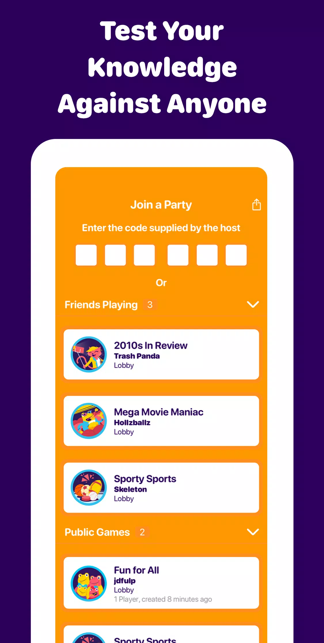 Sporcle Party應用截圖第3張
