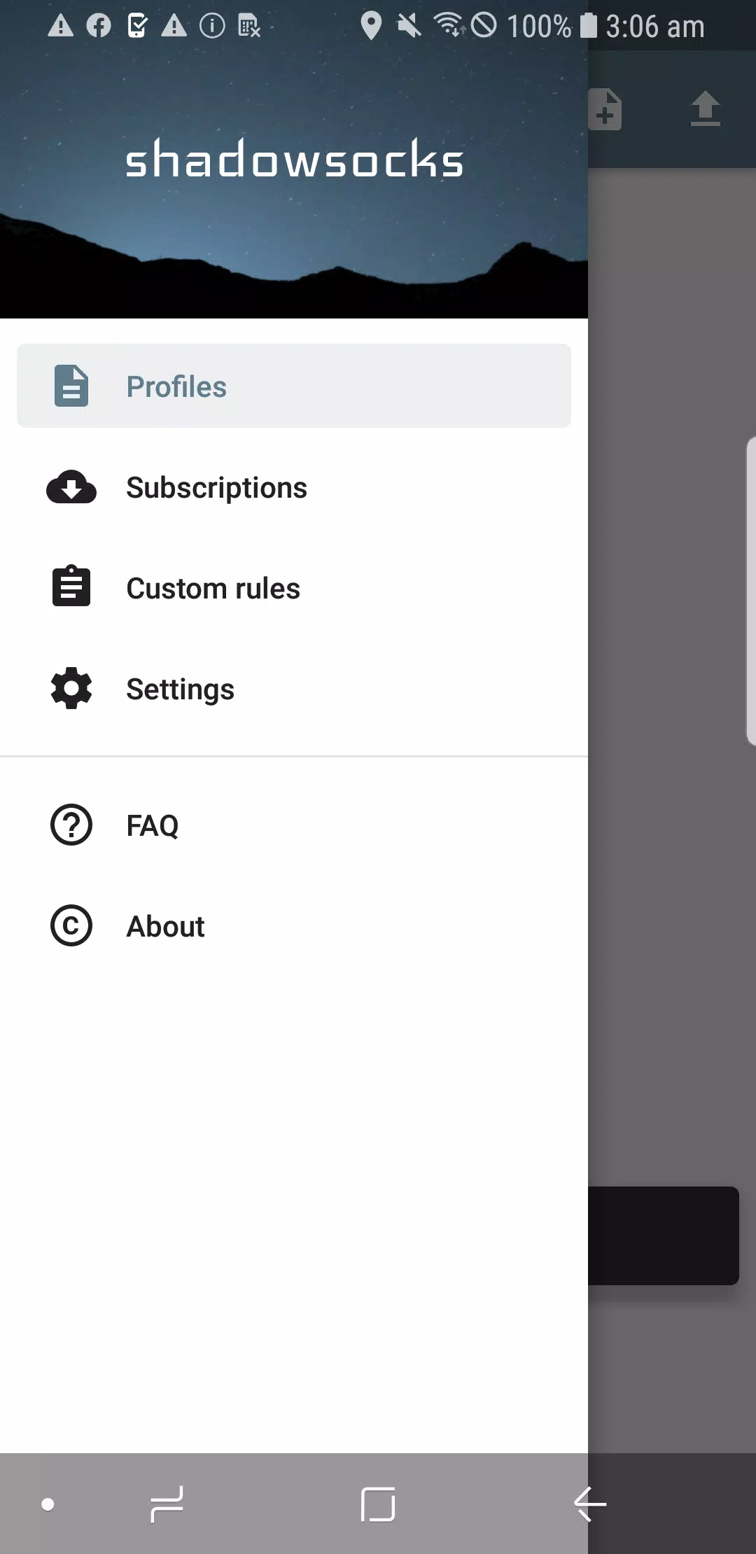 Schermata Shadowsocks 1
