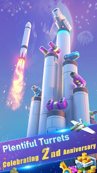 Mega Tower - Casual TD Game Mod Tangkapan skrin 2