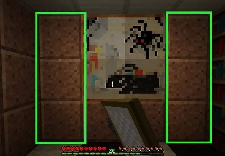 Comment accrocher une peinture dans Minecraft
