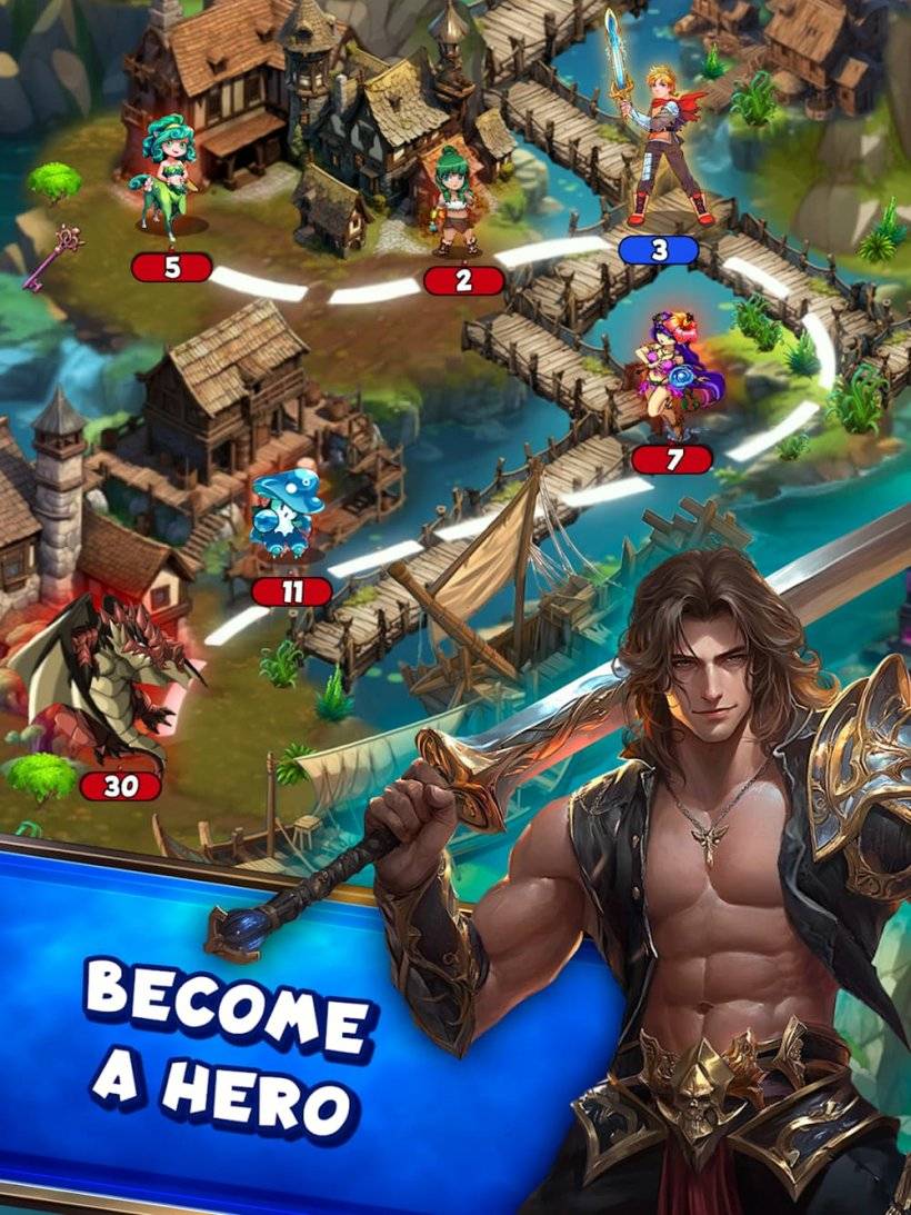 ドラゴンリングのオーバーワールドゲームプレイのスクリーンショット