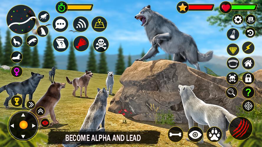The Wolf Simulator: Wild Game Schermafbeelding 0