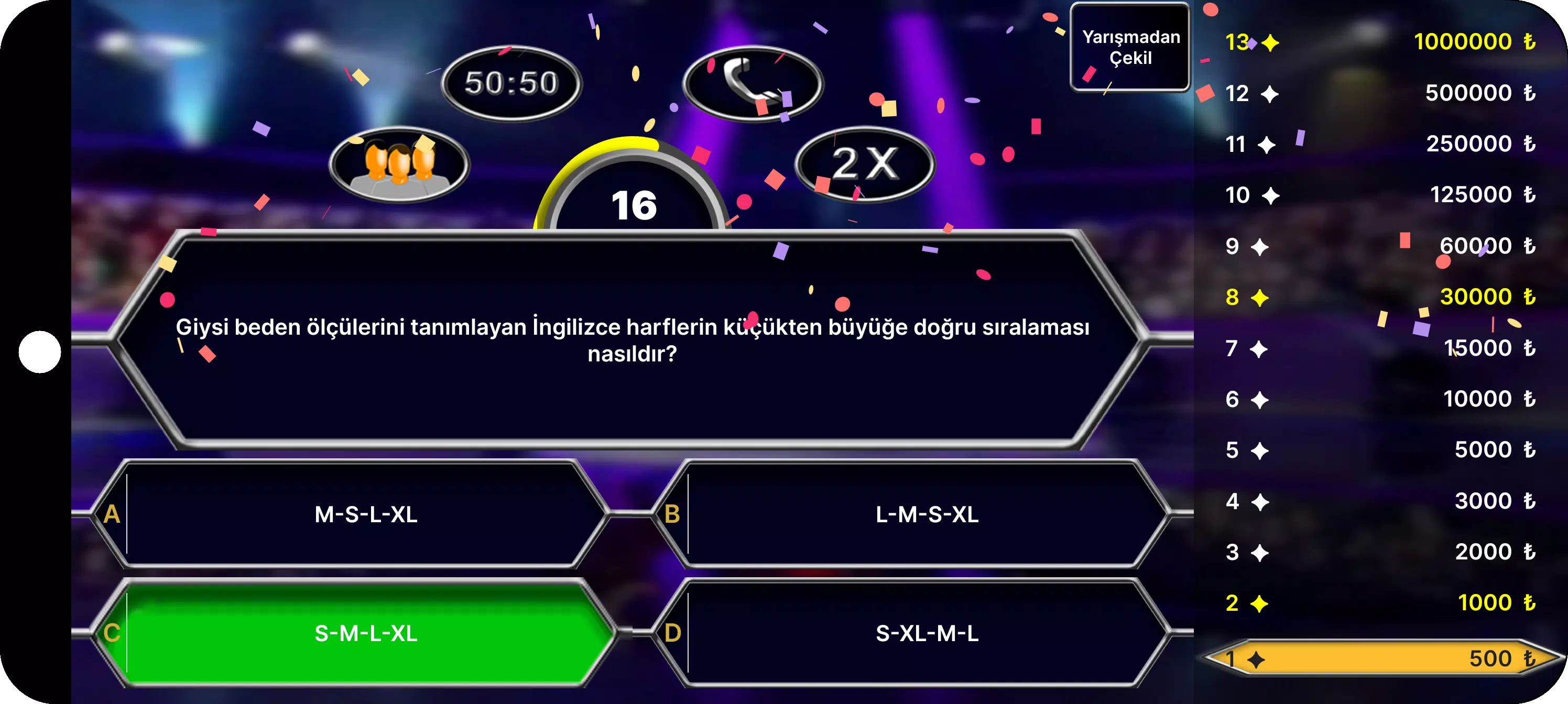 Milyoner Bilgi Yarışması स्क्रीनशॉट 2