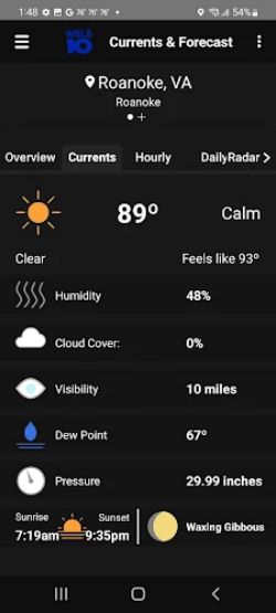 WSLS 10 Roanoke Weather 스크린샷 2