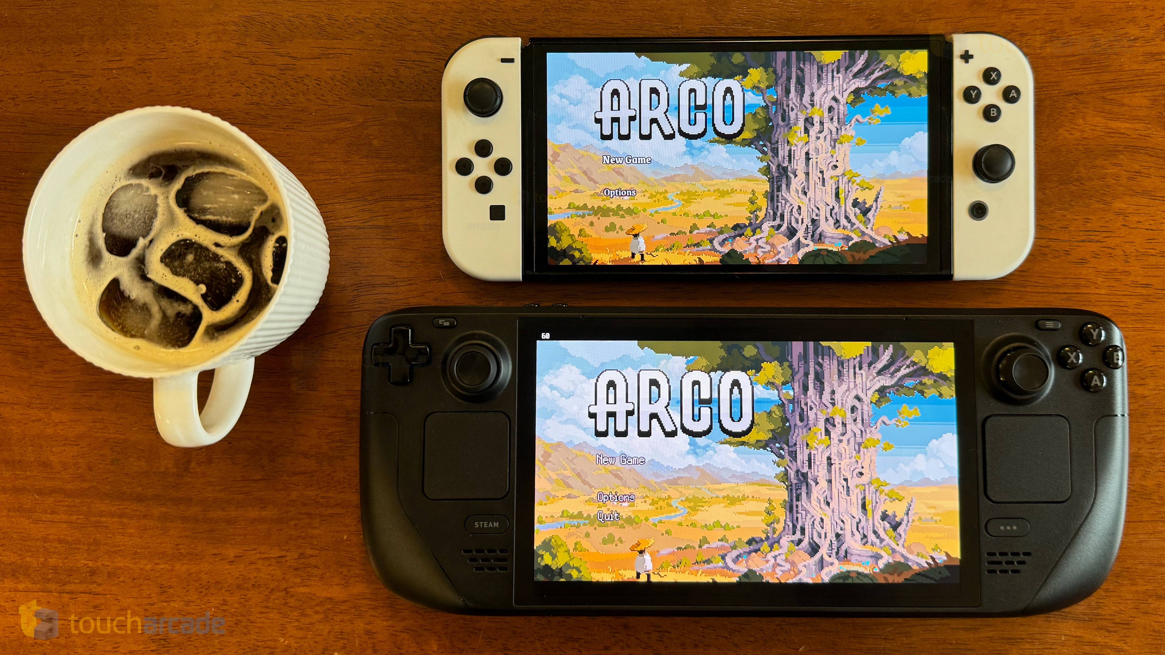 Capture d'écran du pont de vapeur Arco