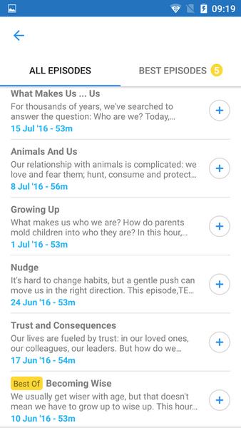 Schermata Podcast App 1