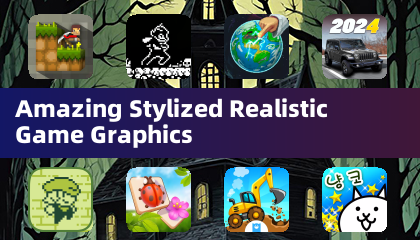 놀라운 스타일라이즈드와 리얼리스틱 게임 그래픽