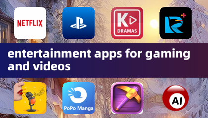 applications de divertissement pour les jeux et les vidéos